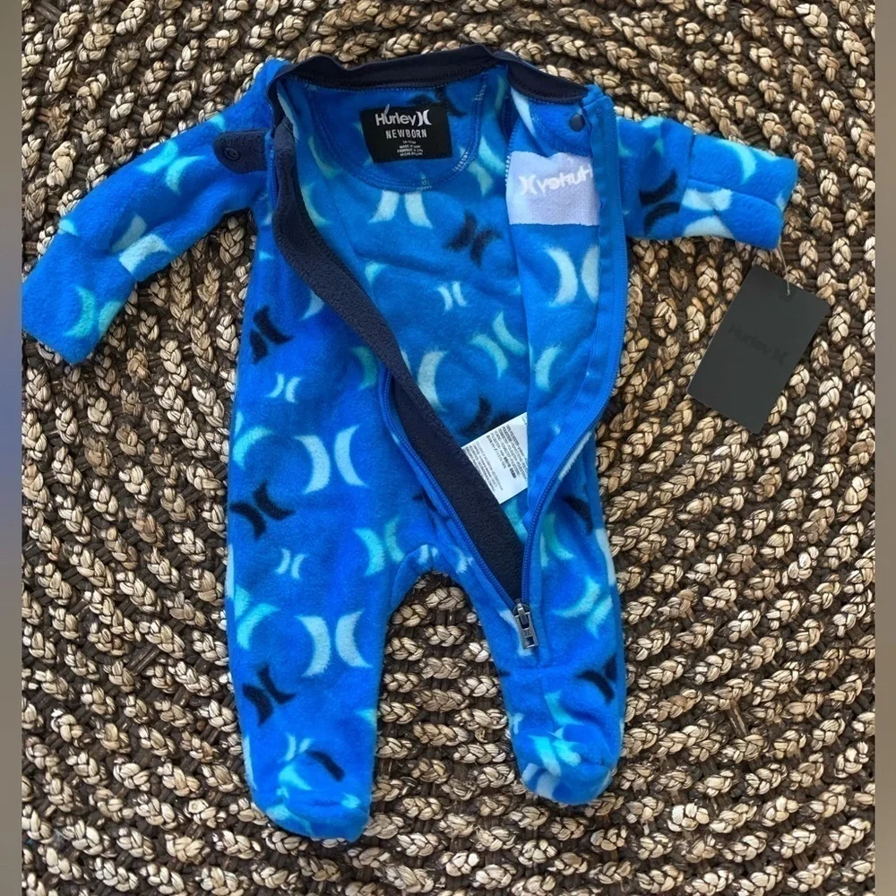 Hurley Newborn Footed Coverall